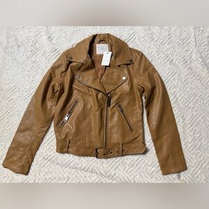 Elodie Brown Leather Jacket